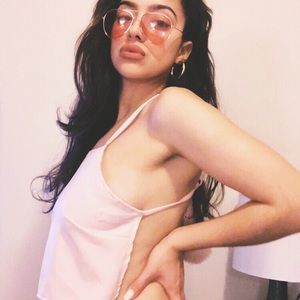 Missguided PINK 90s style Crop Top